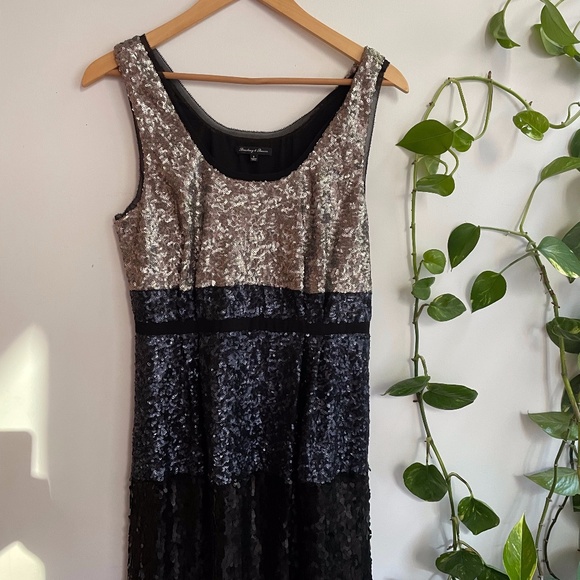 Madewell Colorblock sequins mini dress - Picture 1 of 7